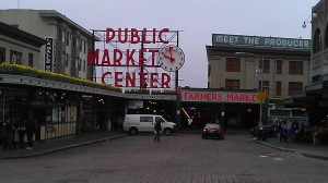 This is what Pike Place looks like just before 10am.