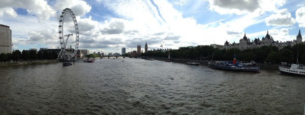 A view of London's great river.  I think they call it The Tim's.